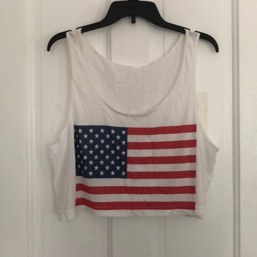 American Flag Crop Top - Picture 1 of 3